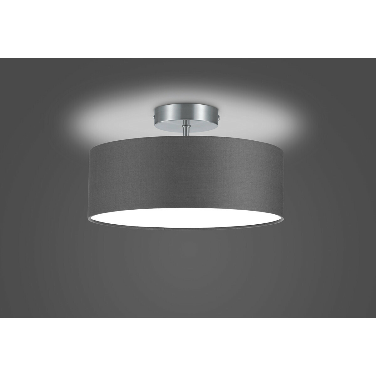 binnenplaats Zwijgend Contract LED Plafondlamp - Plafondverlichting - Trion Hotia - E14 Fitting - 2-lichts  - Rond - Mat Grijs - Aluminium | Qualu