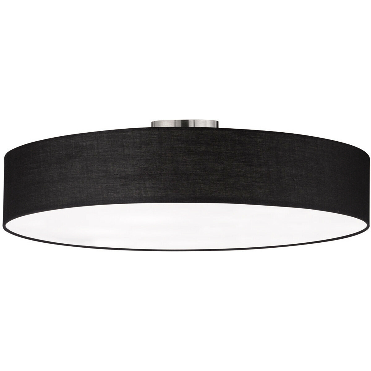 LED Plafondlamp Plafondverlichting - Trion Hotia - E27 Fitting - 5-lichts - Rond - Zwart - Aluminium | Qualu