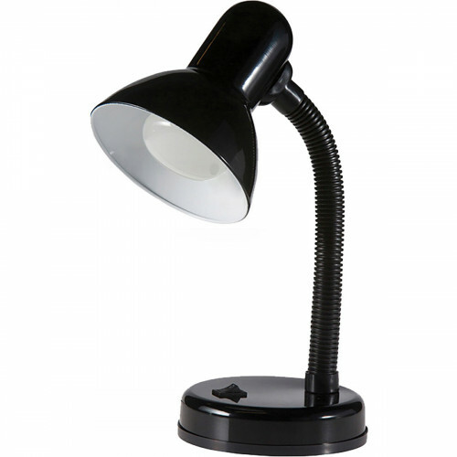 Dwaal Alsjeblieft kijk Roest LED Bureaulamp - Velvin Brin - E27 Fitting - Aan/Uit Schakelaar - Flexibele  Arm - Zwart | Qualu