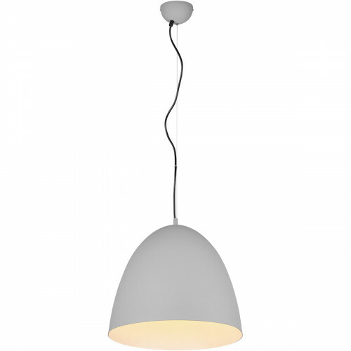LED Hanglamp - Hangverlichting - Trion Lopez XL - E27 Fitting - 1-lichts - - Mat Grijs - Aluminium Qualu